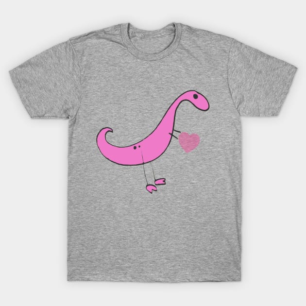 Dino Love T-Shirt by JurassicArt